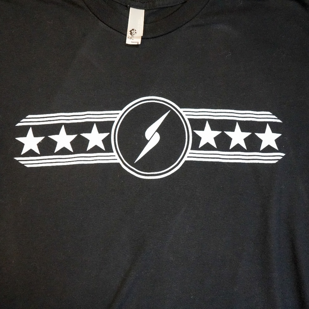Vintage American Apparel Black Graphic Tee